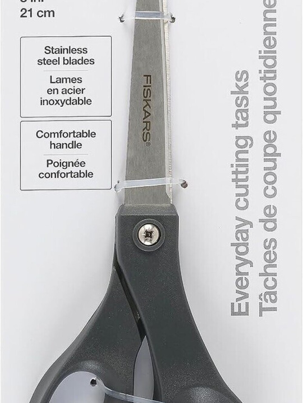 NEW LOT OF 2 Pairs Fiskars Scissors 8" Everyday Cutting